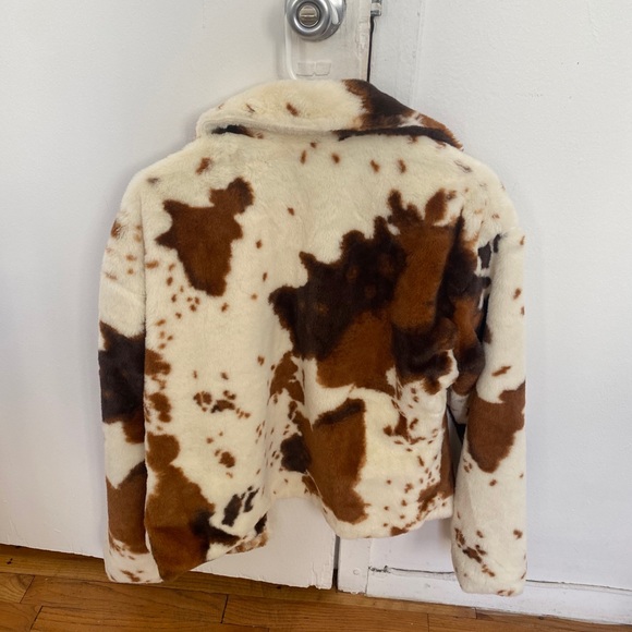 Faux Fur Cow Print Jacket | Poshmark